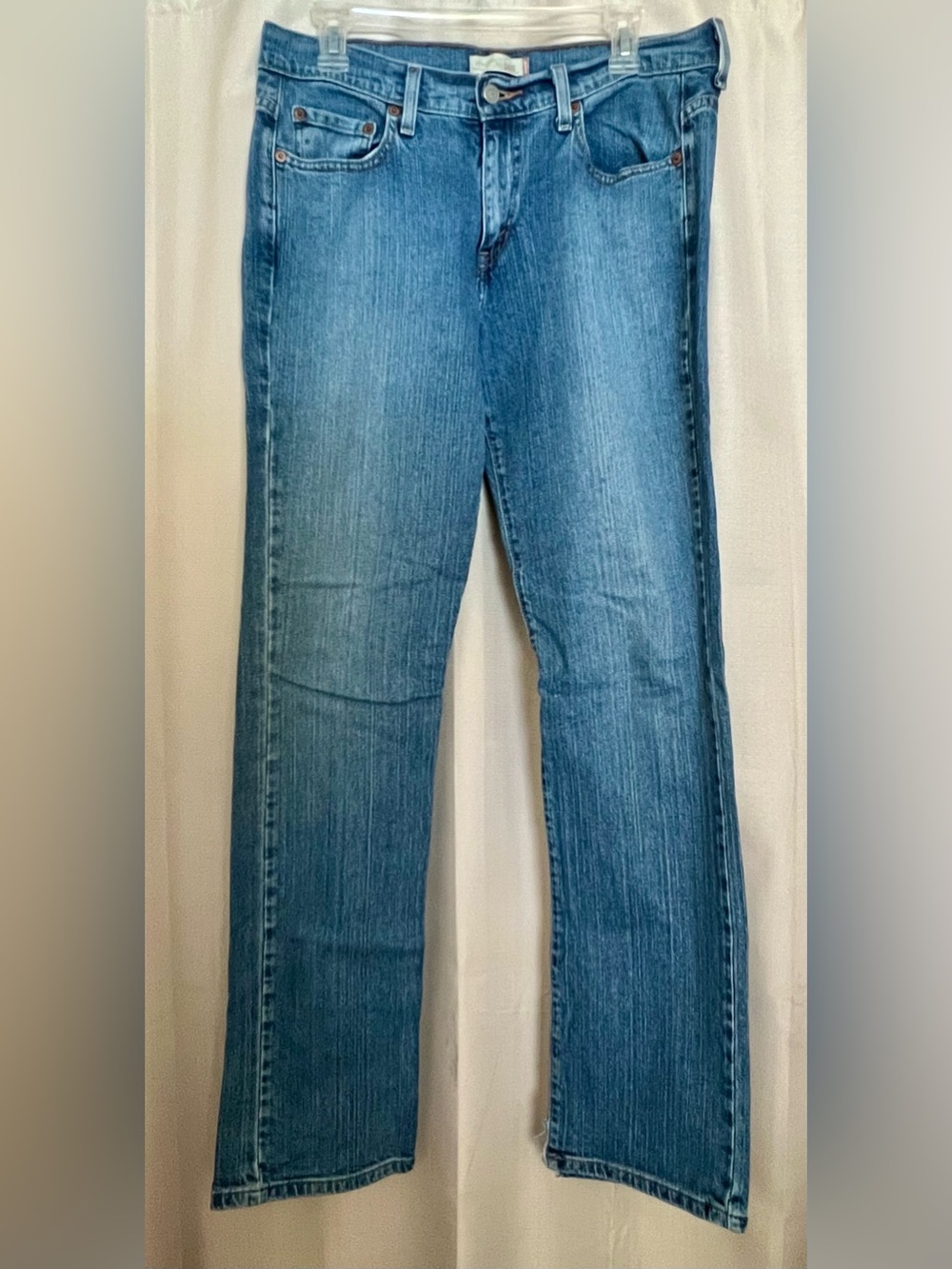 Levi’s 505 Women’s 8L Straight Leg Jeans Medium Wash Y2K Long 33” Inseam